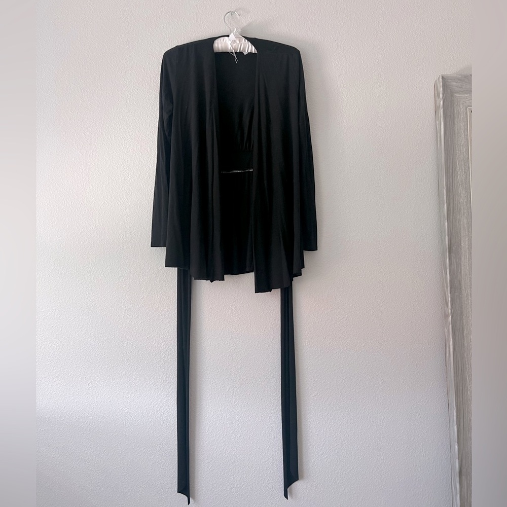 || RACHEL PALY || LONG-SLEEVE COVER UP || FRONT OR BACK TIE || OPEN PULLOVER ||